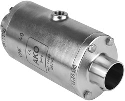 AKO Armaturen Air operated pinch valve VMC, Weld-on ends (ASTM) Stainless steel 1.4408/Natural rubber (food, pale) DN 40, VMC40.02X.50RA.50