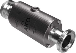 AKO Armaturen Air operated pinch valve VMC, Hyg. threaded spigot (DIN) Stainless steel 1.4408/Natural rubber DN 40, VMC40.03X.50RM.50