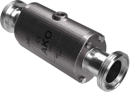 AKO Armaturen Lucht bediende slangafsluiter VMC, Hyg. draadeind (DIN) RVS 1.4408/Natuurlijk rubber DN 40, VMC40.03X.50RM.50