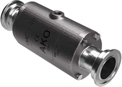 AKO Armaturen Lucht bediende slangafsluiter VMC, Tri-clamp (DIN, row A) Aluminium/EPDM DN 40, VMC40.04HTEC.50T.30LX