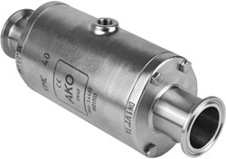 AKO Armaturen Air operated pinch valve VMC, Tri-clamp (DIN, row C) Stainless steel 1.4408/Natural rubber (high temp.) DN 40, VMC40.03H.50TA.50
