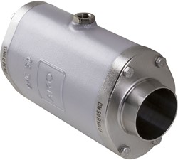 AKO Armaturen Air operated pinch valve VMC, Weld-on ends (DIN) Aluminium/Natural rubber DN 50, VMC50.03XSF.50R.30LX