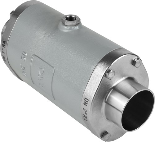 AKO Armaturen Lucht bediende slangafsluiter VMC, laseinden (ASTM) Aluminium/Nitrile DN 50, VMC50.07X.50RA.30LX