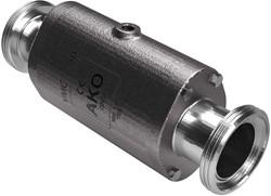 AKO Armaturen Pneumatisches Quetschventil VMC, Hyg. Gewindestutzen (DIN) Edelstahl 1.4408/Natrlich gummi (lebensmittel) DN 50, VMC50.02LS.50RM.50