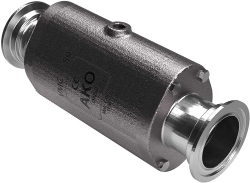 AKO Armaturen Lucht bediende slangafsluiter VMC, Hyg. tri-clamp (DIN) RVS 1.4408/Viton DN 50, VMC50.05.50RT.50