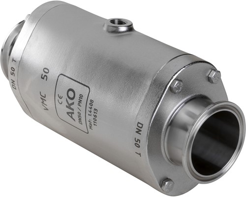 AKO Armaturen Lucht bediende slangafsluiter VMC, Tri-clamp (DIN, row A) RVS 1.4408/EPDM DN 50, VMC50.04LW.50T.50