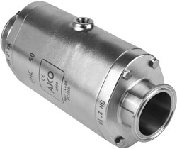 AKO Armaturen Air operated pinch valve VMC, Tri-clamp (DIN, row C) Stainless steel 1.4408/Viton DN 50, VMC50.05.50TA.50