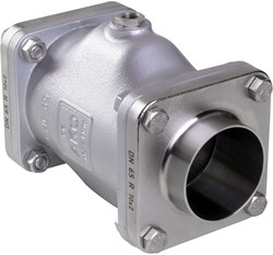 AKO Armaturen Air operated pinch valve VMC, Weld-on ends (DIN) Aluminium/Natural rubber DN 65, VMC65.03X.50R.30LX