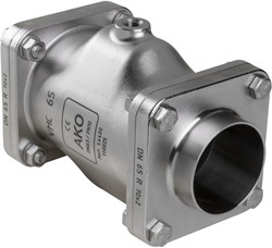 AKO Armaturen Lucht bediende slangafsluiter VMC, laseinden (DIN) RVS 1.4408/Natuurlijk rubber DN 65, VMC65.03X.50R.50