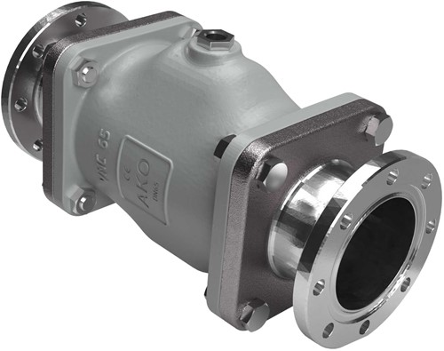 AKO Armaturen Lucht bediende slangafsluiter VMC, Hyg. Flens (DIN) Aluminium/Nitrile DN 65, VMC65.07X.50RF.30LX