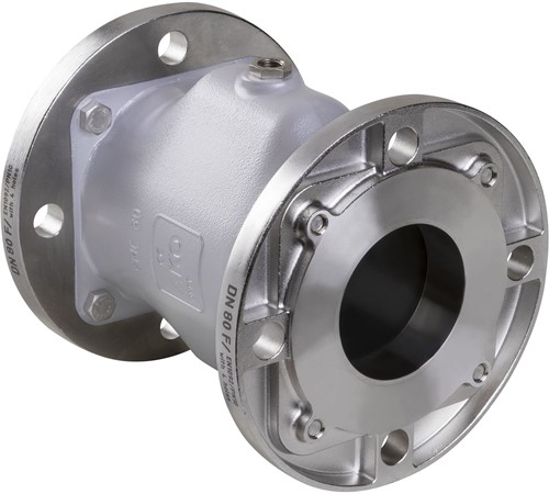 AKO Armaturen Pneumatisches Quetschventil VMC, Flansch (DIN) Aluminium/Butyl DN 80, VMC80.09X.50F.30LX