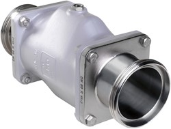 AKO Armaturen Air operated pinch valve VMC, Threaded spigot (DIN) Aluminium/Natural rubber (high temp.) DN 80, VMC80.03H.50M.30LX