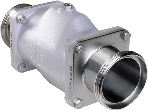 AKO Armaturen Pneumatisches Quetschventil VMC, Gewindestutzen (DIN) Aluminium/Hypalon DN 80, VMC80.08X.50M.30LX