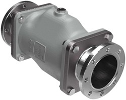 AKO Armaturen Pneumatisches Quetschventil VMC, Hyg. Flansch (DIN) Aluminium/Neopren DN 80, VMC80.01X.50RF.30LX