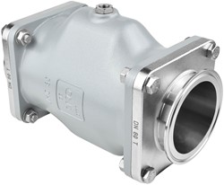 AKO Armaturen Air operated pinch valve VMC, Tri-clamp (DIN, row A) Aluminium/Natural rubber DN 80, VMC80.03XSF.50T.30LX