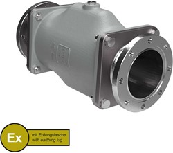 AKO Armaturen Air operated pinch valve VMC, Hyg. flange (DIN) Aluminium/EPDM HTEC (food, cond.) DN 100, VMCX100.04HTECLF.50RF.30LX