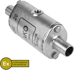 AKO Armaturen Pneumatisches Quetschventil VMC, Anschweienden (ASTM) Edelstahl 1.4408/Natrlich gummi (cond.) DN 20, VMCX20.03LFK.50RA.50