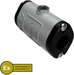 AKO Armaturen Lucht bediende slangafsluiter VMC, binnendraad (ANSI / ASME) Aluminium/Natuurlijk rubber (cond., Siliconen-free) DN 20, VMCX20.03SFLFK.73N.30LX