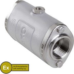 AKO Armaturen Air operated pinch valve VMC, Internal thread (DIN) Aluminium/Natural rubber (cond., silicone-free) DN 25, VMCX25.03SFLFK.50G.30LX