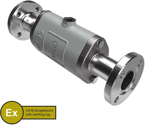 AKO Armaturen Lucht bediende slangafsluiter VMC, Hyg. Flens (DIN) Aluminium/Nitrile (cond.) DN 25, VMCX25.07LFK.50RF.30LX