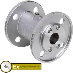 AKO Armaturen Lucht bediende slangafsluiter VMC, Flens (DIN) Aluminium/Natuurlijk rubber (cond.) DN 32, VMCX32.03LF.50F.30LX