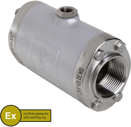 AKO Armaturen Lucht bediende slangafsluiter VMC, binnendraad (DIN) Aluminium/Natuurlijk rubber (cond.) DN 32, VMCX32.03LF.50G.30LX