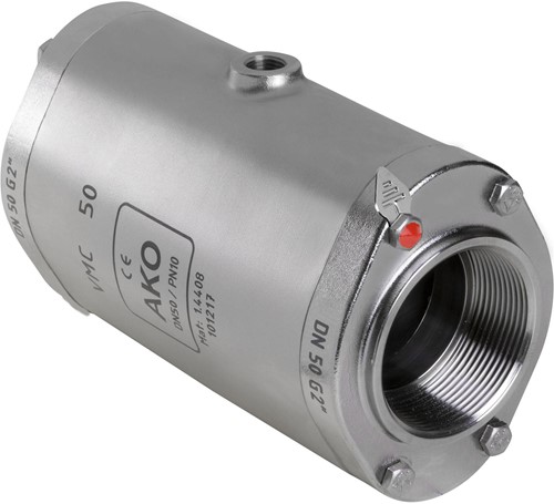 AKO Armaturen Air operated pinch valve VMC, Internal thread (DIN) Stainless steel 1.4408/Natural rubber (cond., silicone-free) DN 50, VMCX50.03SFLF.50G.50
