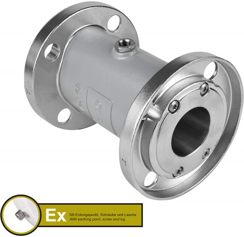 AKO Armaturen Pneumatisches Quetschventil VMC, Flansch (ANSI) Aluminium/Natrlich gummi (cond.) DN 50, VMCX50.03LF.50FA.30LX