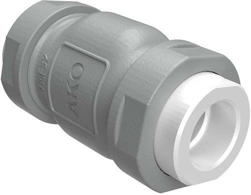 AKO Armaturen Pneumatisches Quetschventil VM, Innengewinde (DIN) Aluminium/Natrlich gummi (lebensmittel, bleich) DN 32, VMF032.02X.70.30LX
