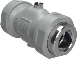 AKO Armaturen Air operated pinch valve VM, Internal thread (DIN) Aluminium/Natural rubber (high temp.) DN 50, VMF050.03H.50.30LX