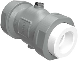 AKO Armaturen Air operated pinch valve VM, Internal thread (DIN) Aluminium/Natural rubber (food) DN 50, VMF050.02LS.70.30LX