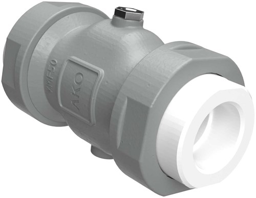 AKO Armaturen Air operated pinch valve VM, Internal thread (DIN) Aluminium/Natural rubber (food) DN 50, VMF050.02LS.70.30LX