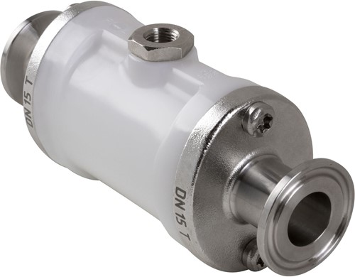 AKO Armaturen Air operated pinch valve VM, Tri-clamp (DIN, row A) POM (white)/EPDM DN 15, VMP015.04LWK.50T.71