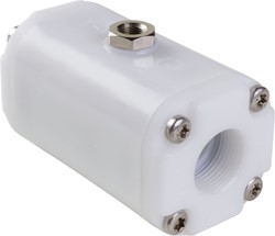 AKO Armaturen Air operated pinch valve VM, Internal thread (ANSI / ASME) POM (white)/EPDM DN 25, VMP025.04LWK.71/NPT