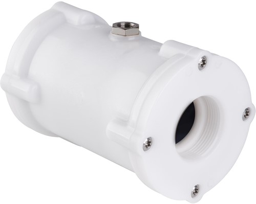 AKO Armaturen Lucht bediende slangafsluiter VM, binnendraad (ANSI / ASME) POM (wit)/Viton DN 40, VMP040.05.71/NPT