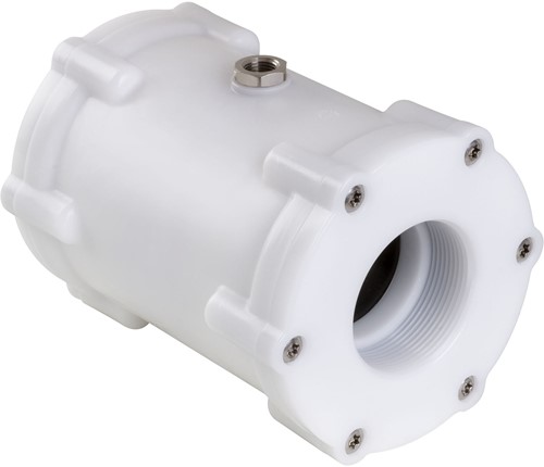 AKO Armaturen Pneumatisches Quetschventil VM, Innengewinde (DIN) POM (Weiss)/EPDM DN 50, VMP050.04HTEC.71