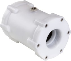 AKO Armaturen Lucht bediende slangafsluiter VM, binnendraad (ANSI / ASME) POM (wit)/Nitrile DN 50, VMP050.07X.71/NPT