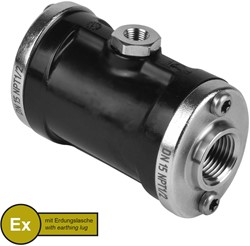 AKO Armaturen Lucht bediende slangafsluiter VMPX, binnendraad (ANSI / ASME) POM (zwart, cond.)/Natuurlijk rubber (cond., Siliconen-free) DN 15, VMPX015.03SFLFK.50N.73