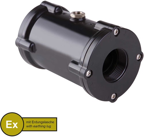 AKO Armaturen Air operated pinch valve VMPX, Internal thread (ANSI / ASME) POM (black, cond.)/Natural rubber (cond.) DN 32, VMPX032.03LF.73/NPT