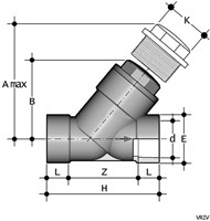 FIP Check Valve PP-H - FPM - Open / Closed-2