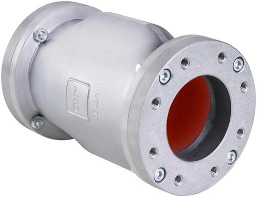 AKO Armaturen Air operated pinch valve VT, Semi-silo trailer flange (DIN) Aluminium/Silicone DN 100, VT100.06.33.30