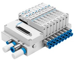 Festo Valve terminal, 573606, VTUG-14-MSDR-B1T-25V20-Q10RA-UCL-Q8S-6ALL+M1