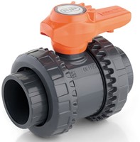 FIP 2-weg kogelkraan Easyfit type 1 - VXEIV - PVC-U Easyfit PVC-U kogelkraan