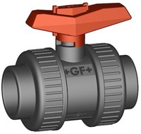 Georg Fischer Handbediende kogelkranen Type 375 PVC-U / PE100