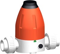 Georg Fischer 185582116, Pressure reducer 582 PVDF/FKM d50 DN40