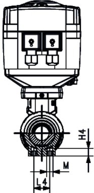 Georg Fischer Ball Valve 127 CPVC/FKM d16DN10, 199127752-3