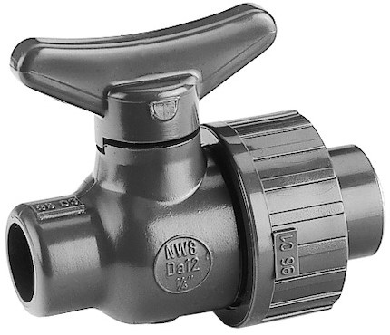 Georg Fischer Laboratorium kogelkranen handbediend Type 322 - PVC-U