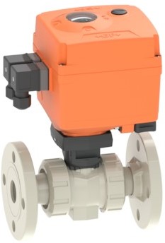 Georg Fischer Georg Fischer Elektrisch bediende kogelkranen Progef Standaard Type 127 PP-H,-3