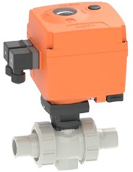 Georg Fischer Georg Fischer Elektrisch bediende kogelkranen Type 127 PVC-C,