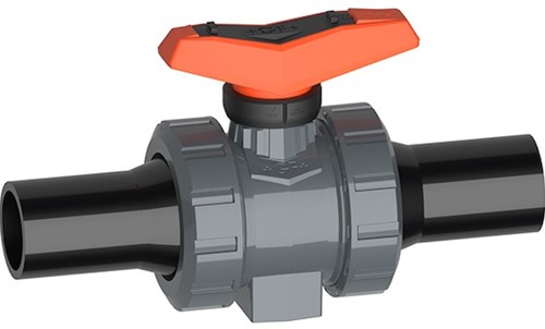 Georg Fischer Kogelkranen handbediend Type 546 Pro - ABS - ABS/PE-2